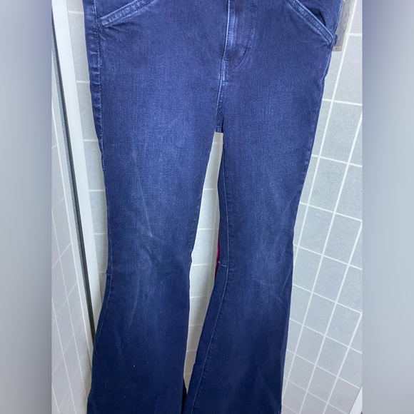 NWT Free People Maddox Denim Super Flare Bell Botto - Picture 5 of 9